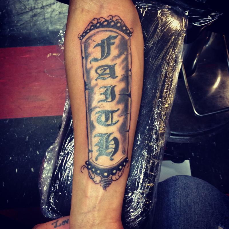 add on to existing letters. by Christopher Prokop TattooNOW