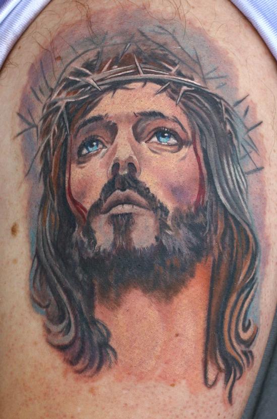 Jesus Portrait Tattoo Tattoos