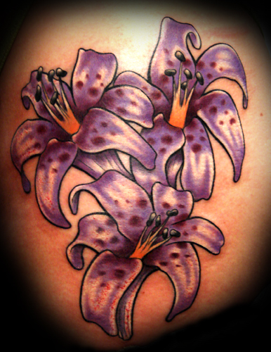 Aaron Grace stargazer lily Large Image Keyword Galleries Color Tattoos 