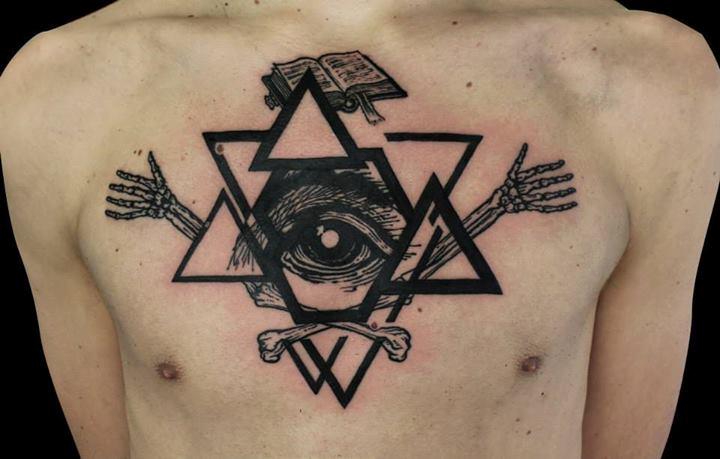 Eye Chest Tattoo by Lorenzo Loreprod Anzini: TattooNOW