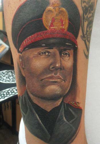 Alex De Pase - Mussolini by Alex De Pase : Tattoos