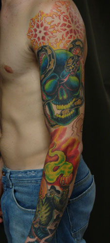 Tattoos - halloween sleeve - 10302