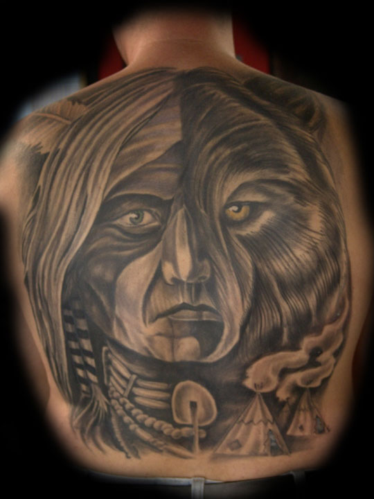 Tattoos - wolf - 25491