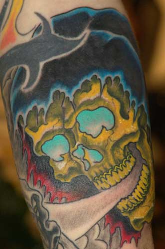 Tattoos - reaper head - 8353