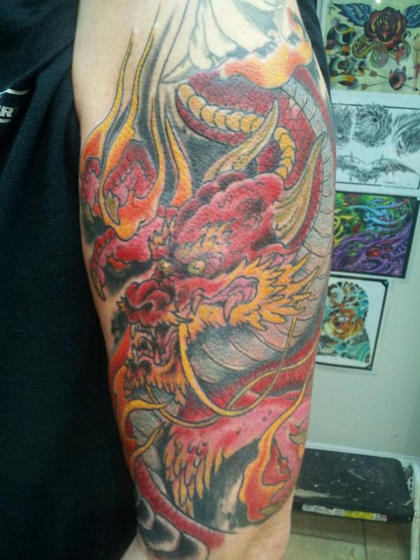 Dragon Cover Up By Anthony Lawton Tattoonow 0578