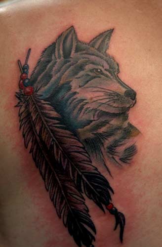 Tattoos - wolf - 16590