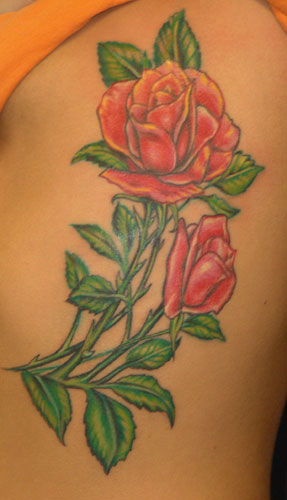 Tattoos - Pair of Roses - 7598