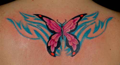 Tattoos - blue butterfly - 4800