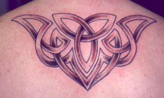 Tattoos - Celtic Back Tattoo - 3802