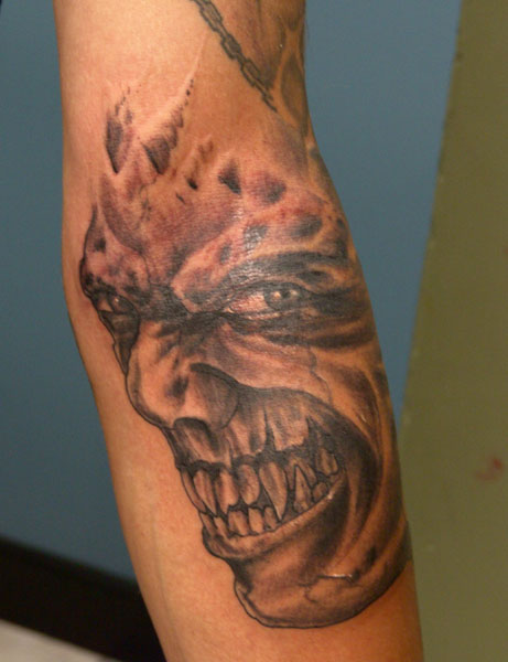 Tattoos - evil face - 32189