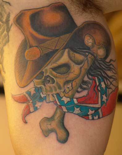 Tattoos - southern skull - 9973