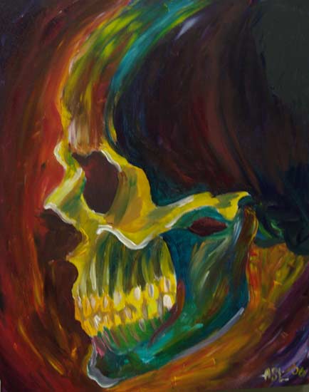 Anthony Lawton - skull color study