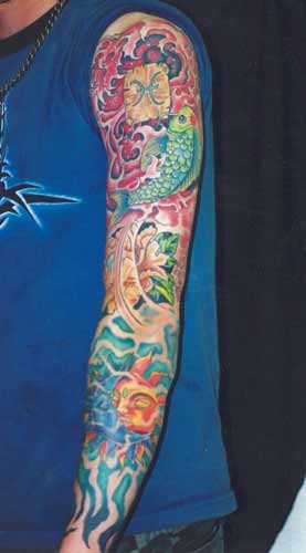 Tattoos - water sleeve - 5187