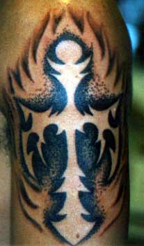 Tattoos - Tribal Cross - 3805