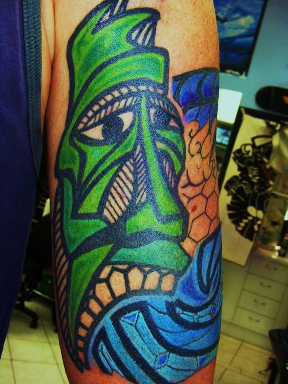 Tiki Head Tattoo by Rady TattooNOW