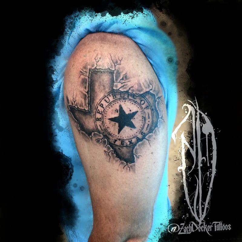 Art Immortal Tattoo : Tattoos : Realistic : Skin Break 3D Texas