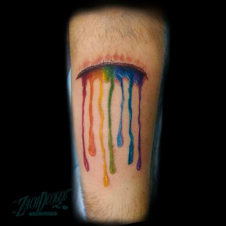 Zach Decker - Bleeding Rainbow Skin Rip