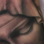 Realistic black and gray virgin Mary tattoo, Ryan Mullins Art Junkies Tattoo Tattoo Thumbnail