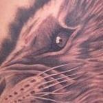 Realistic black and gray female lion tattoo, Scott Grosjean Art Junkies Tattoo  Tattoo Thumbnail