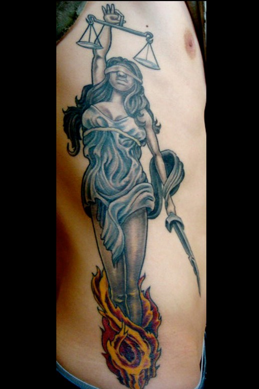 Lady justice by Mason: TattooNOW