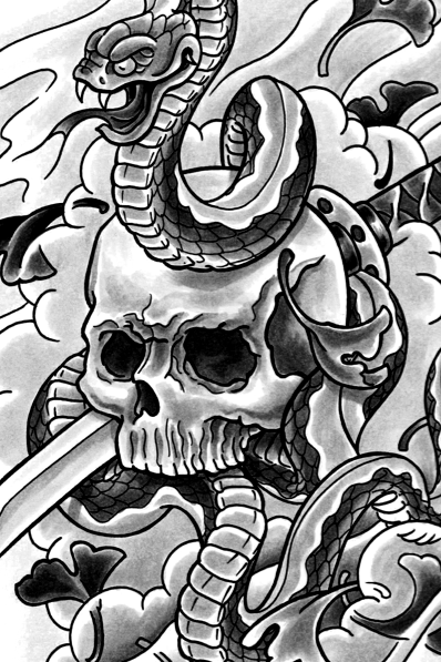 Tattoos - Skull and Sword tattoo design - 78791