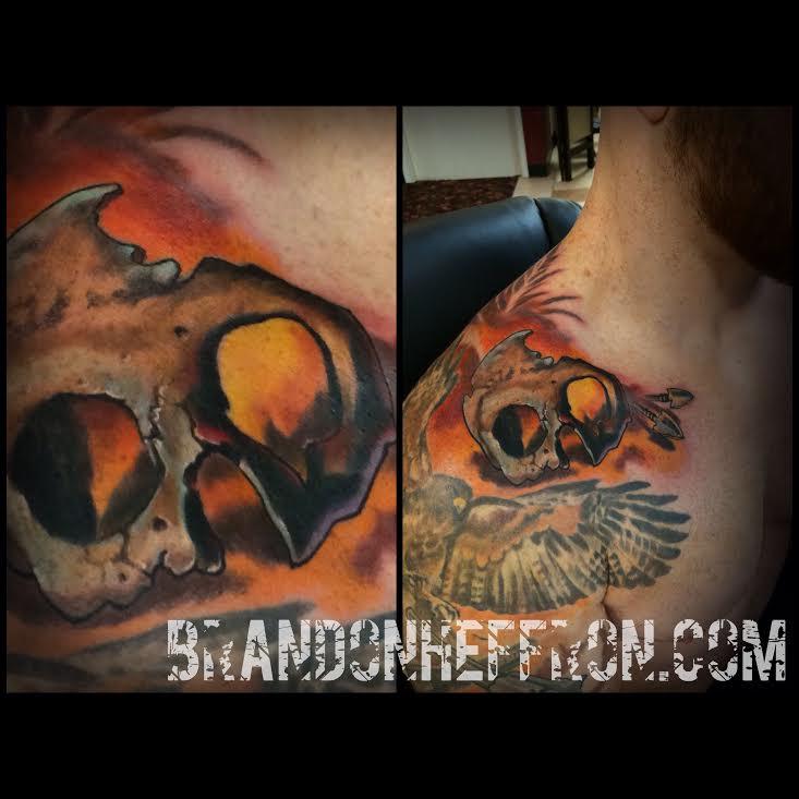 Skull By Brandon Heffron TattooNOW