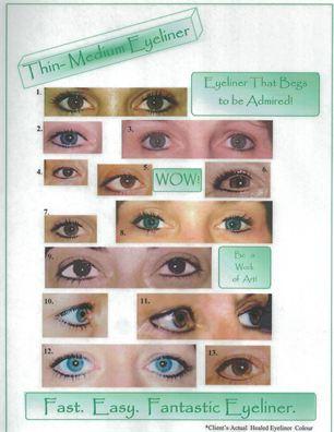  - Thin to Medium Eyeliner