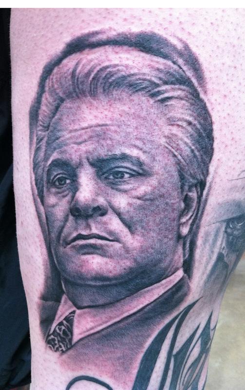 John Gotti by Bob Tyrrell Tattoos