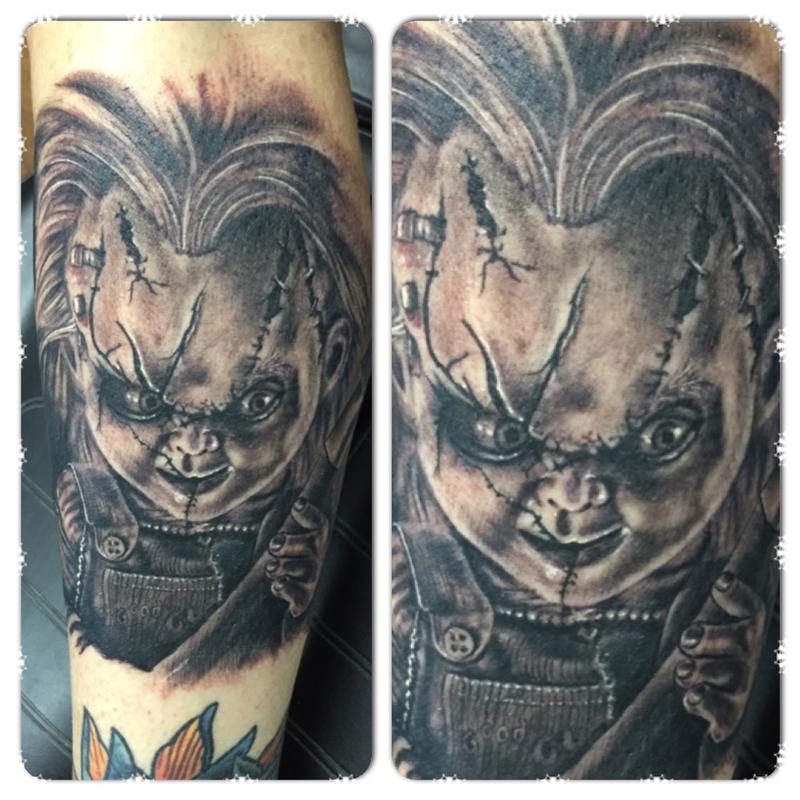 Chucky Doll by Chad Miskimon : Tattoos