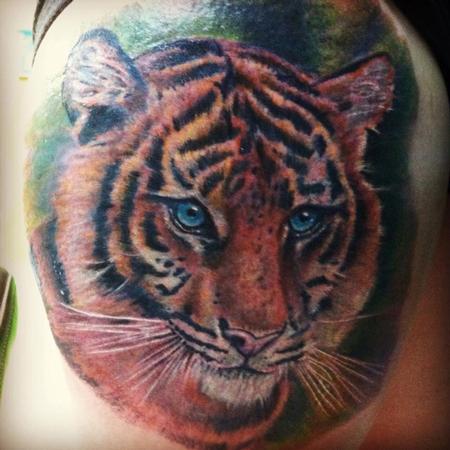 Tattoos - Realistic Tiger  - 77850