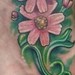 Tattoos - foot flowers - 37752