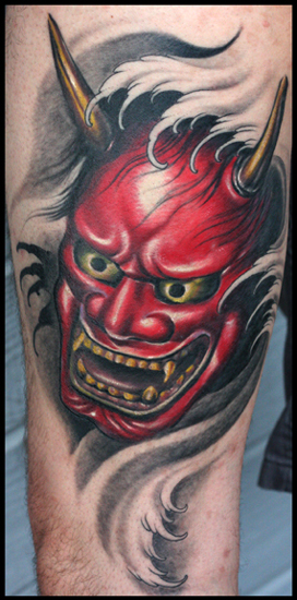 Tattoos Tattoos Traditional Japanese Hanya Red Hanya mask
