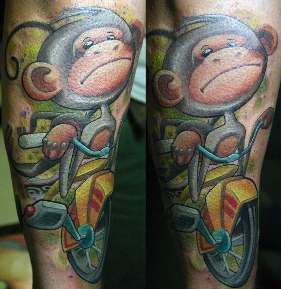 Monkee Tricycle By Clint Leifeste: Tattoonow