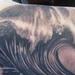 Tattoos - Black and Grey Wave Tattoo - 64613