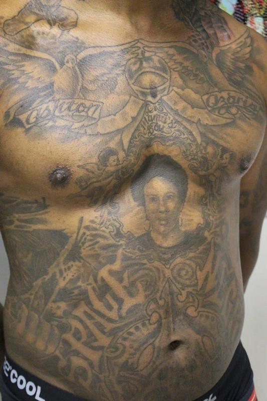 Daddy Jacks Body Art Studio : Tattoos : Black and Gray : Torso Piece