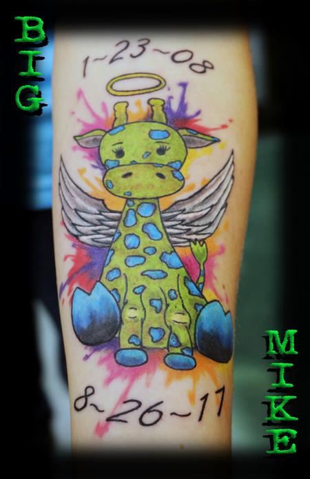 Big Mike - Childs Giraffe Angel Tattoo