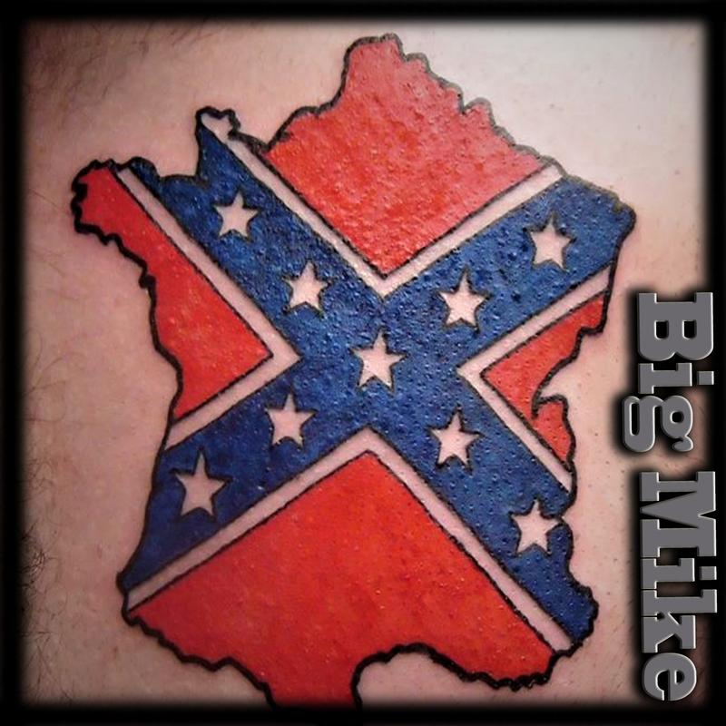 cool rebel flags tattoos