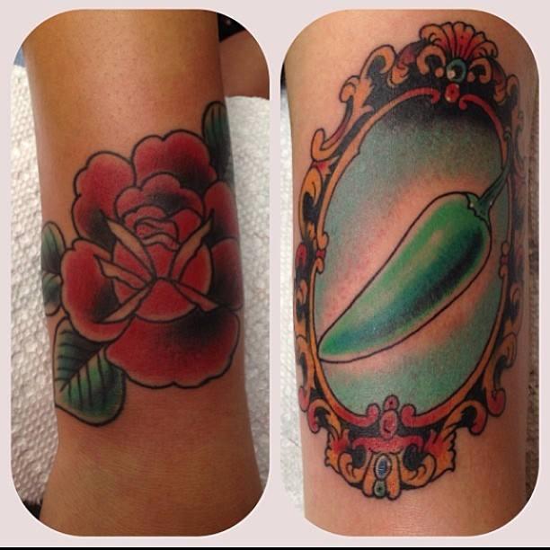 Rose & Jalapeno by Justin Martinez TattooNOW