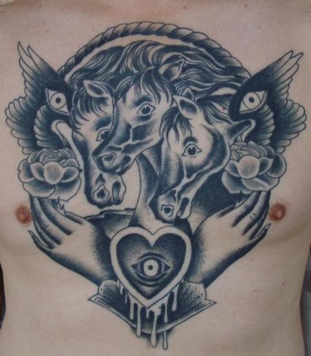 Tattoos - B&G Pharaohs Horses - 74521