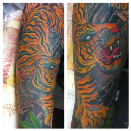 Tattoos - tiger in progress - 73885