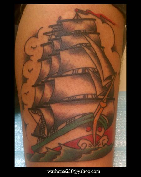 clipper ship tattoo oliver prck