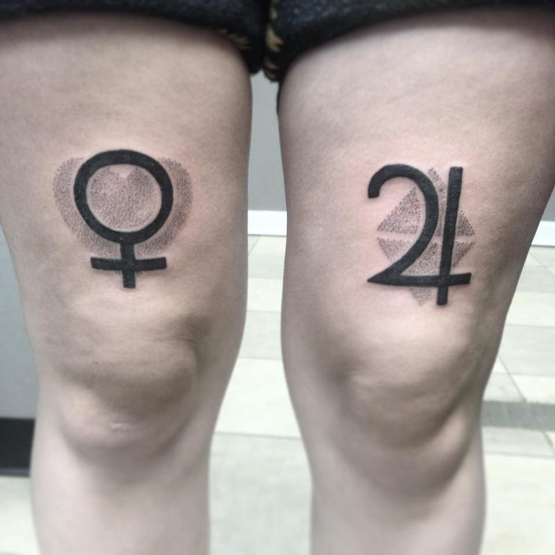 Alchemy Symbols by Jeremy Moore Tattoos