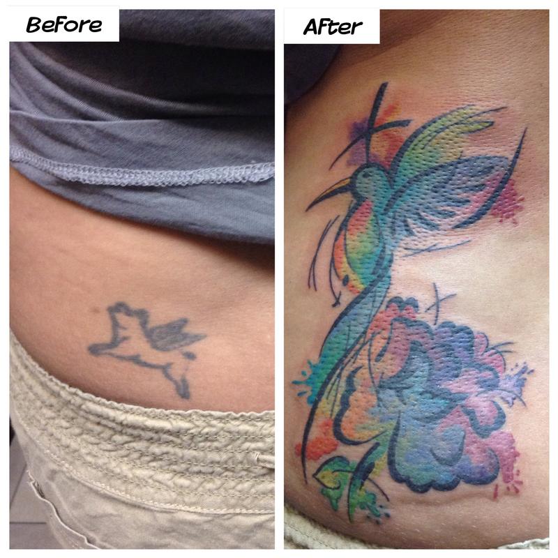 Dark Horse Tattoos and Body Piercing Tattoos Color Hummingbird