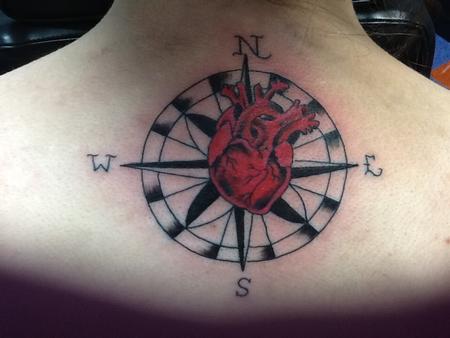 Tattoos - Heart Compass - 82649