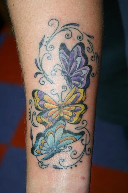 Tattoos - Butterfly Trio - 82695