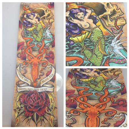 Tattoos - Mermaid in a Bottle - 104630