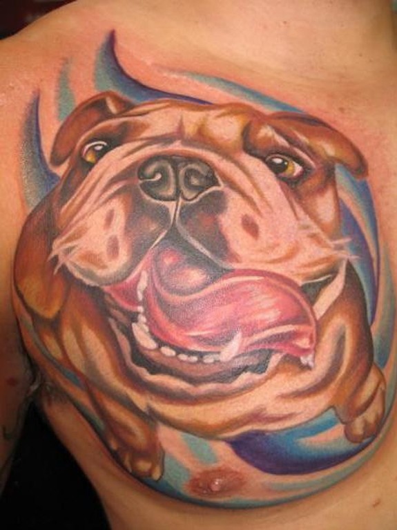 Bulldog Tattoo by AJ: TattooNOW
