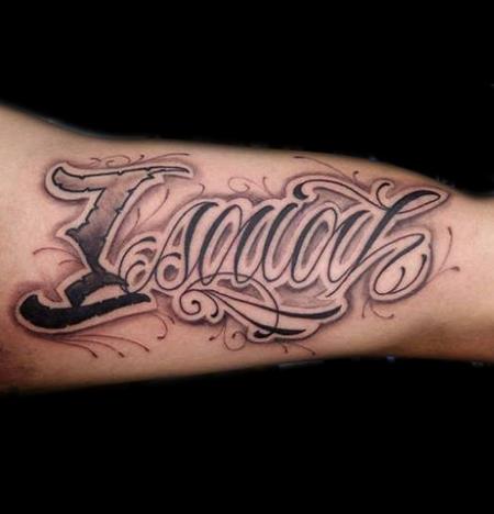 maria tattoo name cursive