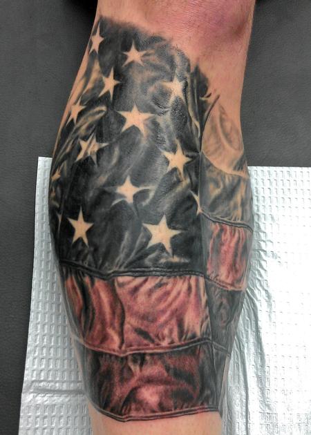 american flag half sleeve tattoos