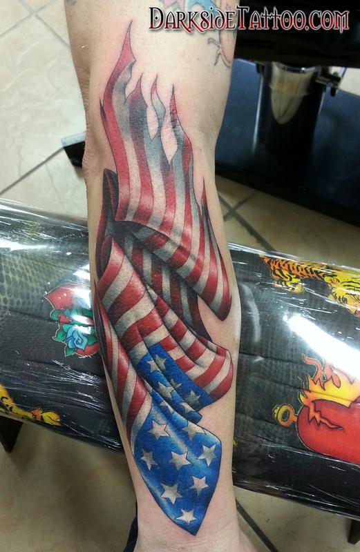 color american flag tattoo by sean o u0027hara tattoonow color american flag tattoo by sean o u0027hara tattoonow